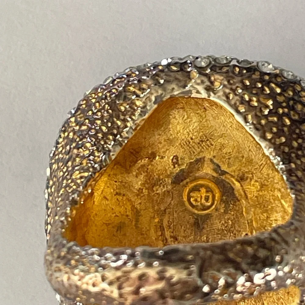 Alexis Bittar Blue Stone crystal ring-Size 7 - Picture 8 of 13